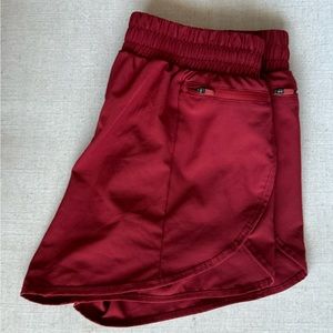 Red Running Shorts